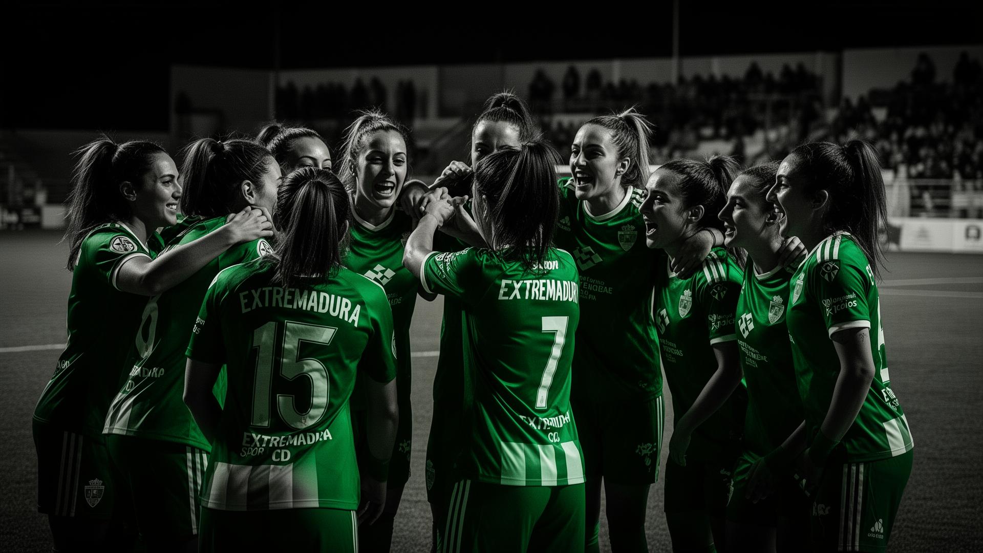 Sport Extremadura CD celebra un gol
